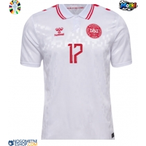 Moški Nogometni dresi Danska Victor Kristiansen #17 Gostujoči EP 2024 Kratek Rokav